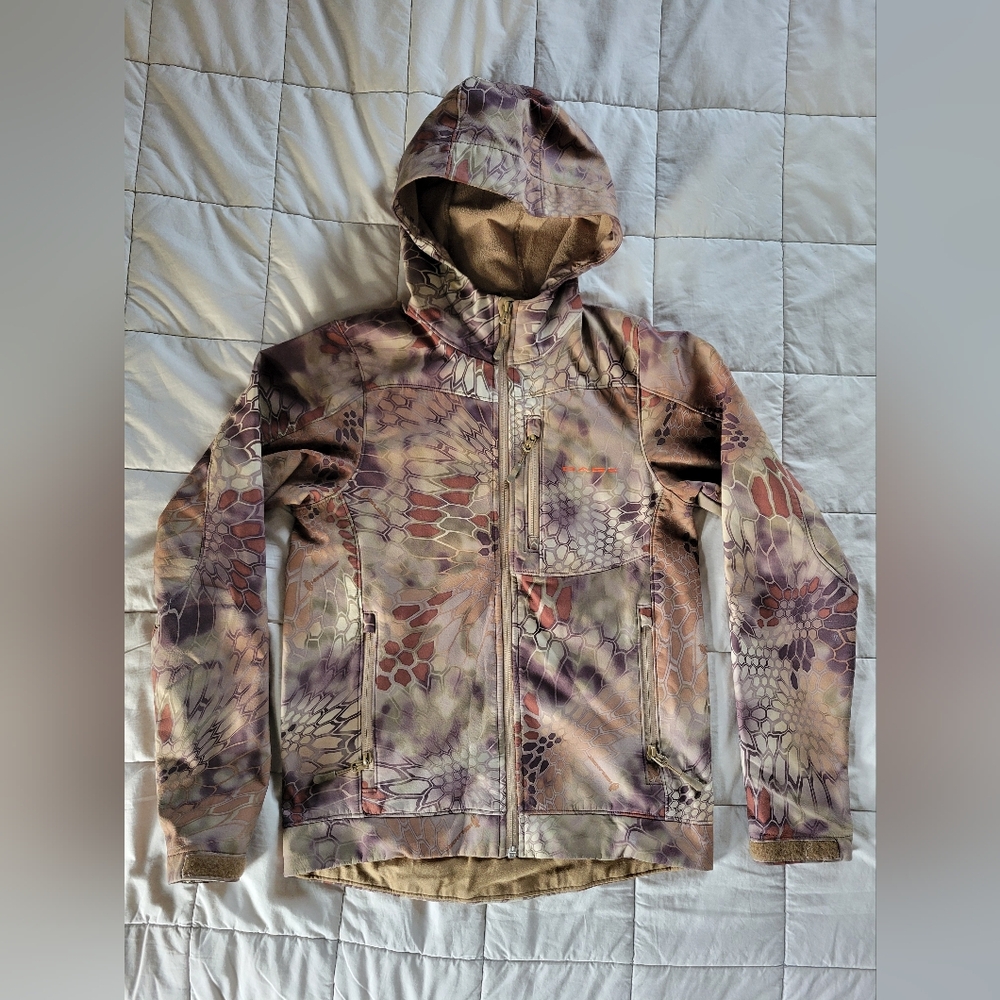 Grundens Gage softshell jacket Kryptek Highlander camo womens XS